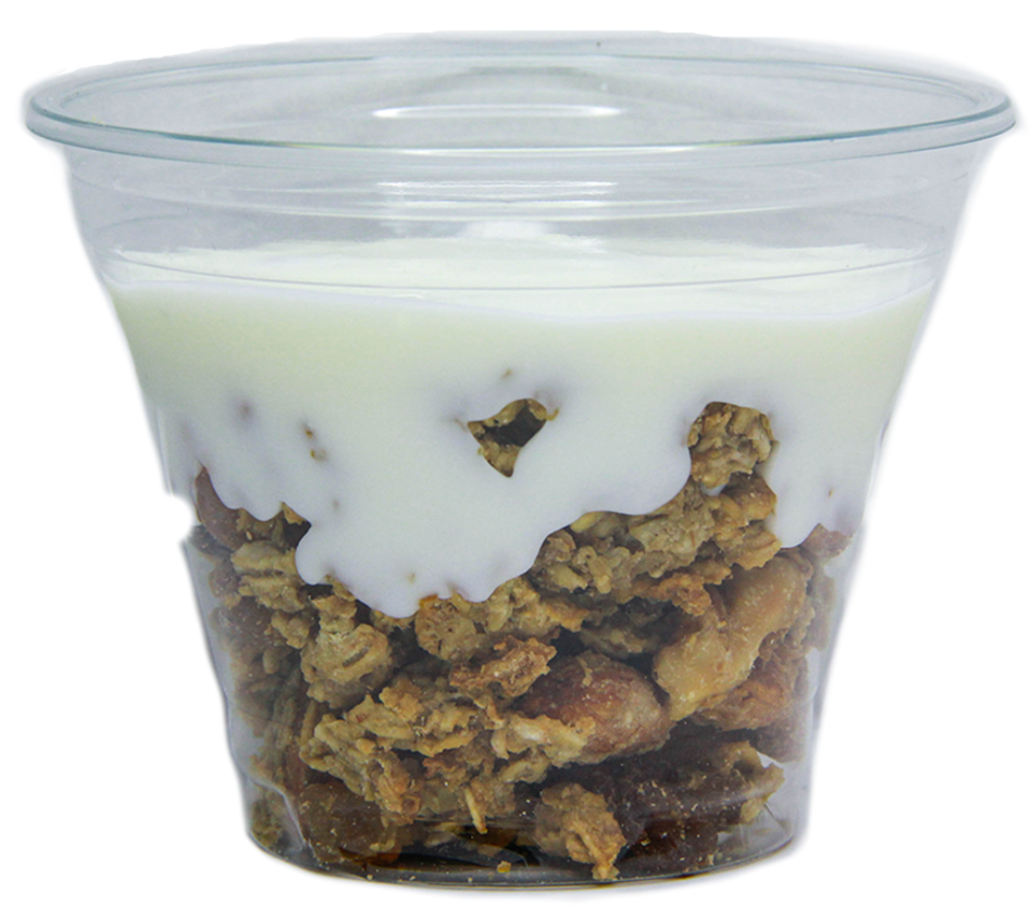 Полдник<br>Гранола с йогуртом и абрикосовым джемом